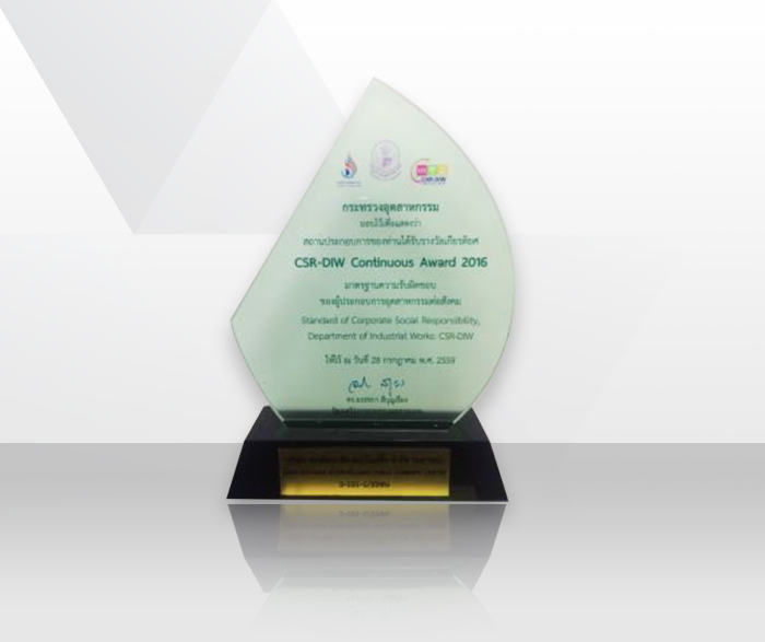 CSR-DIW Continuous Award 2016